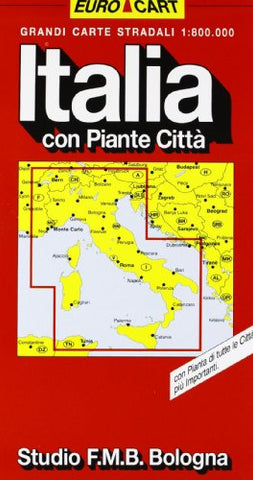 Italia Con piante di citt?: Grandi Carte Stradali 1:800.000 [Perfect Paperback] - Wide World Maps & MORE! -  - Wide World Maps & MORE! - Wide World Maps & MORE!