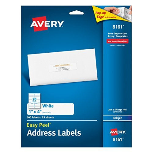 Avery Easy PeelWhite Address Labels - Wide World Maps & MORE! - Office Product - Avery - Wide World Maps & MORE!
