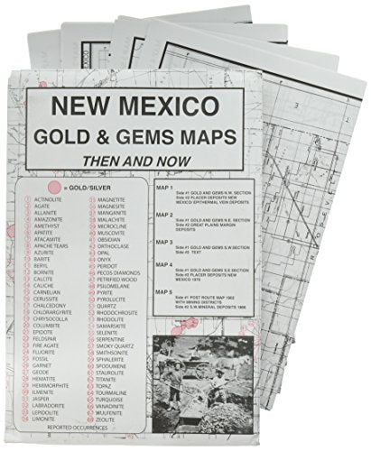 New Mexico, Gold & Gems, Map Set Then & Now - Wide World Maps & MORE!