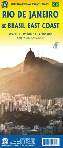 Rio de Janeiro / Brasil East Coast (1:12,900/1:2.2M) Waterproof - Wide World Maps & MORE! - Map - ITMB Publishing, Ltd. - Wide World Maps & MORE!