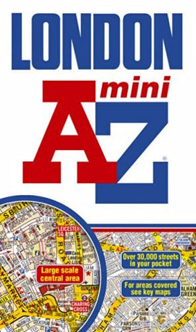 London Mini Street Atlas AZ 1:21,477 (A-Z Street Atlas) - Wide World Maps & MORE! - Book - Wide World Maps & MORE! - Wide World Maps & MORE!