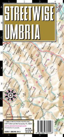 Streetwise Umbria Map - Laminated Road Map of Umbria, Italy - Folding pocket size travel map - Wide World Maps & MORE! - Book - StreetWise - Wide World Maps & MORE!