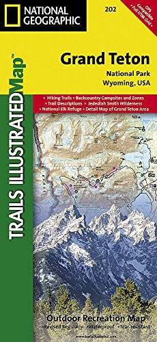 Grand Teton National Park (National Geographic Trails Illustrated Map) - Wide World Maps & MORE! - Book - Nat Geo - Wide World Maps & MORE!