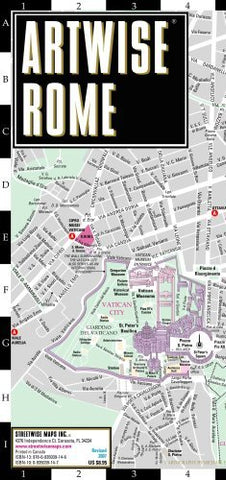 Artwise Rome Museum Map - Laminated Museum Map of Rome, Italy - Wide World Maps & MORE! - Book - StreetWise - Wide World Maps & MORE!