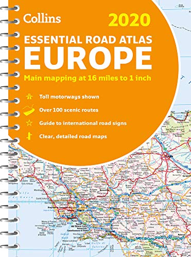 2020 Collins Essential Road Atlas Europe - Wide World Maps & MORE!