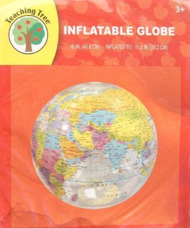 Transparent Inflatable Globe - 11.5 inches - Wide World Maps & MORE! - Office Product - Teaching Tree - Wide World Maps & MORE!