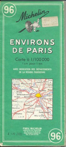 Michelin Map 96 Environs De Paris - Wide World Maps & MORE! - Book - Wide World Maps & MORE! - Wide World Maps & MORE!