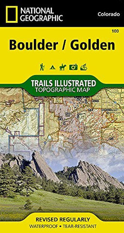 National Geographic Trails Illustrated - Boulder / Golden - CO - Wide World Maps & MORE! - Map - National Geographic Books - Wide World Maps & MORE!