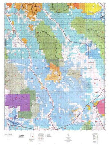 Arizona GMU 32 Hunt Area / Game Management Unit (GMU) Map - Wide World Maps & MORE! - Map - MyTopo - Wide World Maps & MORE!