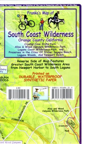 Franko's Trail Map of the South Coast Wilderness - Wide World Maps & MORE! - Book - FrankosMaps - Wide World Maps & MORE!