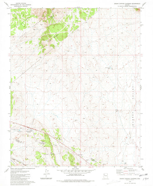 GRAND CANYON CAVERNS, Arizona (7.5'×7.5' Topographic Quadrangle) - Wide World Maps & MORE! - Map - Wide World Maps & MORE! - Wide World Maps & MORE!