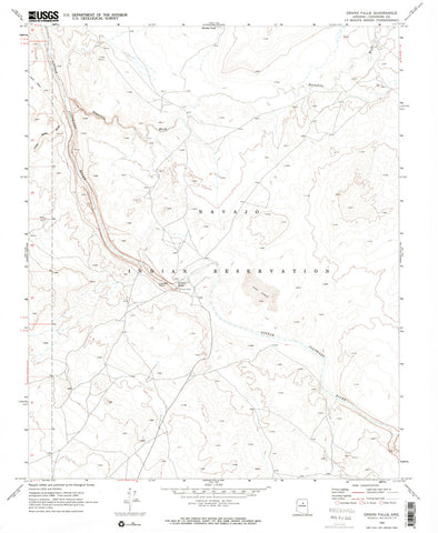 GRAND FALLS, Arizona (7.5'×7.5' Topographic Quadrangle) - Wide World Maps & MORE! - Map - Wide World Maps & MORE! - Wide World Maps & MORE!