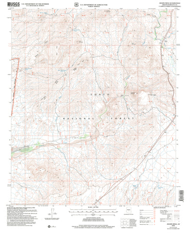 Adams Mesa, Arizona (7.5'×7.5' Topographic Quadrangle) - Wide World Maps & MORE!