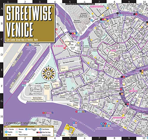 Streetwise Venice Map - Laminated City Center Street Map of Venice, Italy (Michelin Streetwise Maps) - Wide World Maps & MORE!