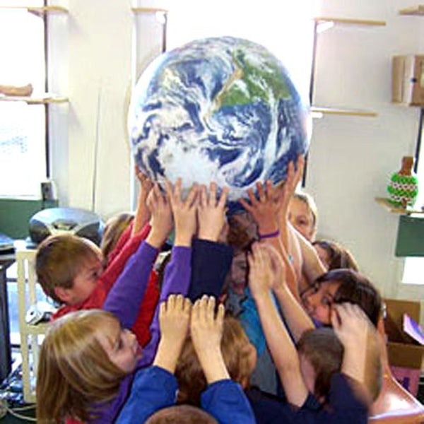 Astronauts View Inflatable 16-Inch Diameter Educational Globe - Wide World Maps & MORE! - Health and Beauty - Pacon - Wide World Maps & MORE!