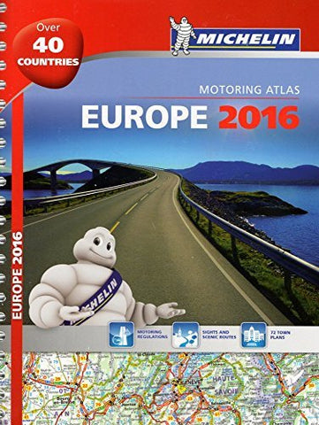 Michelin Europe 2016 Atlas (Michelin Tourist and Motoring Atlas) (French Edition) - Wide World Maps & MORE! - Book - Wide World Maps & MORE! - Wide World Maps & MORE!