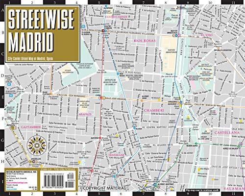 Streetwise Madrid Map - Laminated City Center Street Map of Madrid, Spain (Michelin Streetwise Maps) - Wide World Maps & MORE!