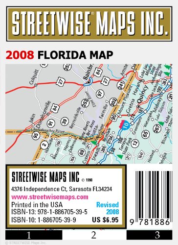 Streetwise Florida Map - Laminated State Road Map of Florida - Wide World Maps & MORE! - Book - StreetWise - Wide World Maps & MORE!