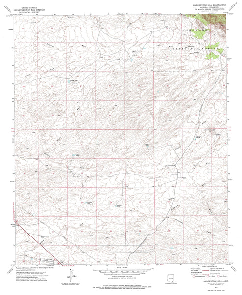 Haberstock Hill, Arizona (7.5'×7.5' Topographic Quadrangle) - Wide World Maps & MORE!