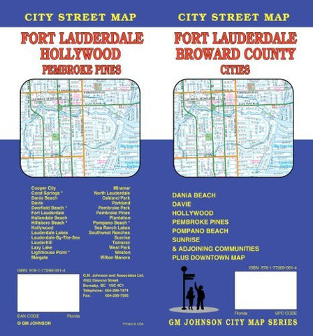 Fort Lauderdale, FL City Street Map - Wide World Maps & MORE! - Book - Wide World Maps & MORE! - Wide World Maps & MORE!