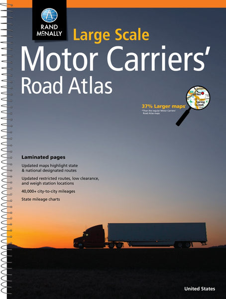 Rand McNally Large Scale Motor Carriers' Road Atlas [Spiral-bound] Rand McNally - Wide World Maps & MORE!