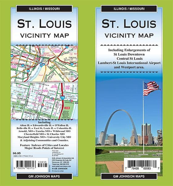 St Louis & Vicinity, Missouri-Illinois Regional Map [Map] GM Johnson - Wide World Maps & MORE!