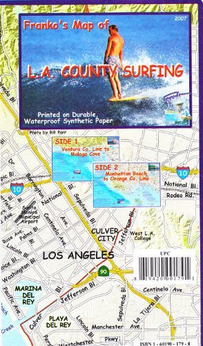 Franko's Map of L. A. County Surfing - Wide World Maps & MORE! - Map - Frankos Maps - Wide World Maps & MORE!