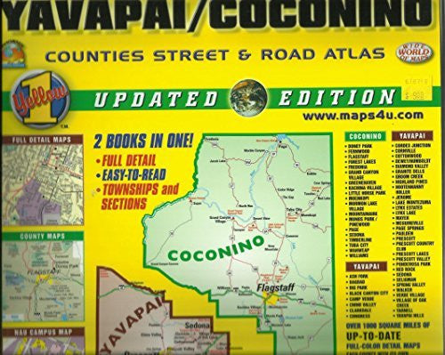 Yavapai/Coconino Counties Street & Road Atlas - Wide World Maps & MORE! - Book - Wide World Maps & MORE! - Wide World Maps & MORE!