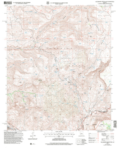 Hackberry Mountain, Arizona 2004 (7.5'×7.5' Topographic Quadrangle) - Wide World Maps & MORE!