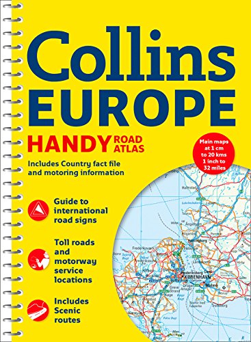 Collins Europe Handy Road Atlas - Wide World Maps & MORE! - Book - Wide World Maps & MORE! - Wide World Maps & MORE!