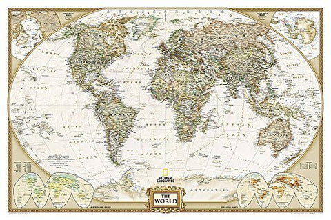 2015 World Executive [Laminated] (National Geographic Reference Map) - Wide World Maps & MORE! - Map - National Geographic Maps - Wide World Maps & MORE!