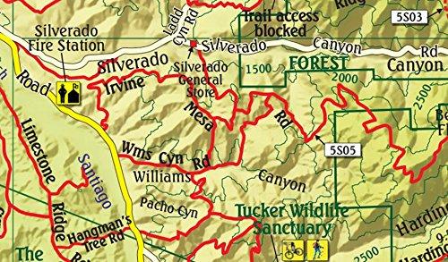 Franko Maps Santa Ana Mountains & Chino Hills State Park Trails Waterproof Map - Wide World Maps & MORE! - Map - Franko Maps - Wide World Maps & MORE!