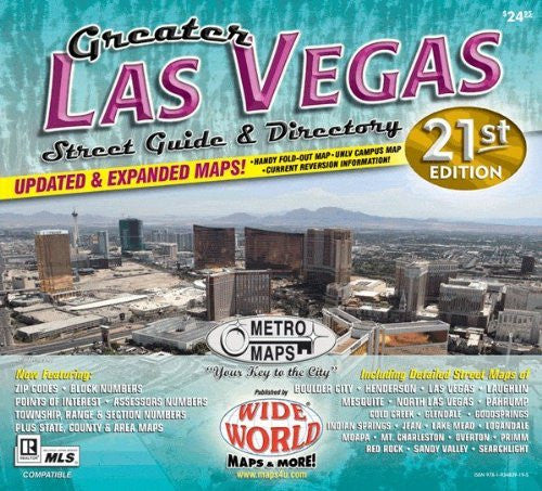 Greater Las Vegas Street Guide & Directory 2012 (Yellow1) - Wide World Maps & MORE! - Map - Metro Maps - Wide World Maps & MORE!