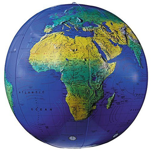 Replogle Inflatable Topographical Globe, 12 in. - Wide World Maps & MORE! - Home - Replogle Globes - Wide World Maps & MORE!