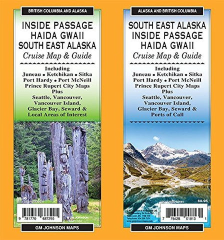 Inside Passage / Haida Gwaii / South East Alaska ,British Columbia and Alaska Regional Map - Wide World Maps & MORE! - Map - GM Johnson - Wide World Maps & MORE!