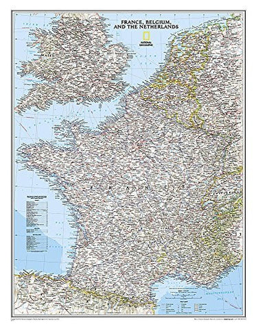 France, Belgium, and The Netherlands Classic [Laminated] (National Geographic Reference Map) - Wide World Maps & MORE! - Book - National Geographic Maps - Wide World Maps & MORE!