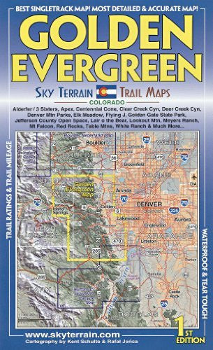 Golden & Evergreen Trail Map 1st Edition - Wide World Maps & MORE! - Book - Wide World Maps & MORE! - Wide World Maps & MORE!