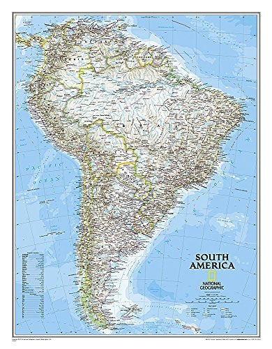 South America Classic [Laminated] (National Geographic Reference Map) - Wide World Maps & MORE! - Map - National Geographic Maps - Wide World Maps & MORE!