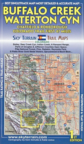 Buffalo Creek & Wateron Canyon Trail Map 1st Edition - Wide World Maps & MORE! - Book - Wide World Maps & MORE! - Wide World Maps & MORE!