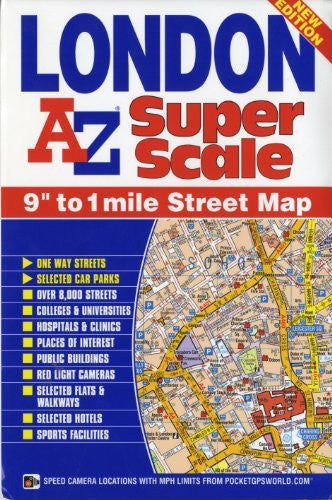 A-Z London Superscale Map (Street Map) - Wide World Maps & MORE! - Book - Wide World Maps & MORE! - Wide World Maps & MORE!
