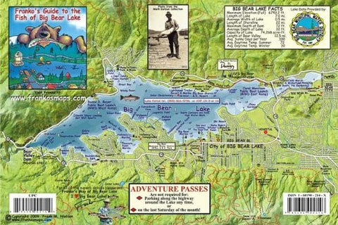Big Bear Lake California Map & Fish Guide Franko Maps Laminated Fish Card - Wide World Maps & MORE! - Book - Wide World Maps & MORE! - Wide World Maps & MORE!