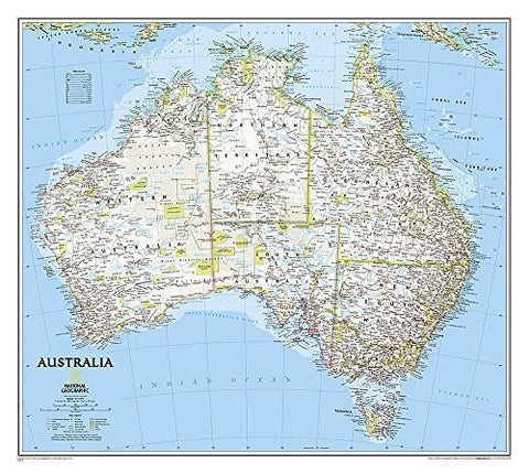 Australia Classic [Laminated] (National Geographic Reference Map) - Wide World Maps & MORE! - Book - National Geographic - Wide World Maps & MORE!