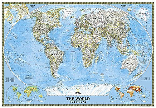 World Classic [Enlarged and Laminated] (National Geographic Reference Map) - Wide World Maps & MORE! - Map - National Geographic Maps - Wide World Maps & MORE!