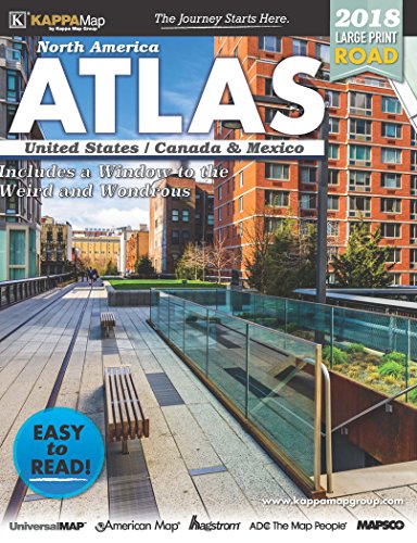 2018 North America Large Print Road Atlas - Wide World Maps & MORE! - Book - Wide World Maps & MORE! - Wide World Maps & MORE!