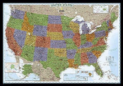 United States Decorator [Laminated] (National Geographic Reference Map) - Wide World Maps & MORE! - Book - National Geographic - Wide World Maps & MORE!