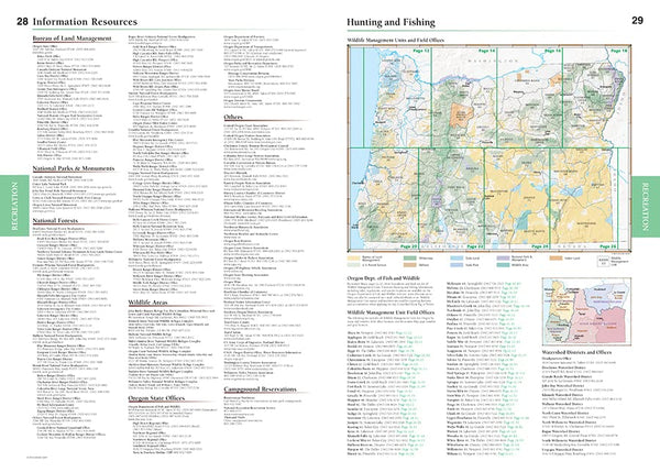 Oregon Road & Recreation Atlas (The Beaver State) - Wide World Maps & MORE!