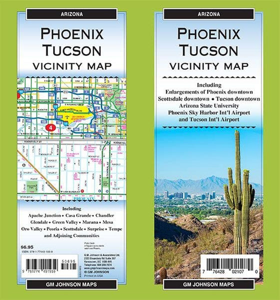 Phoenix / Tucson Vicinity Map - Wide World Maps & MORE!