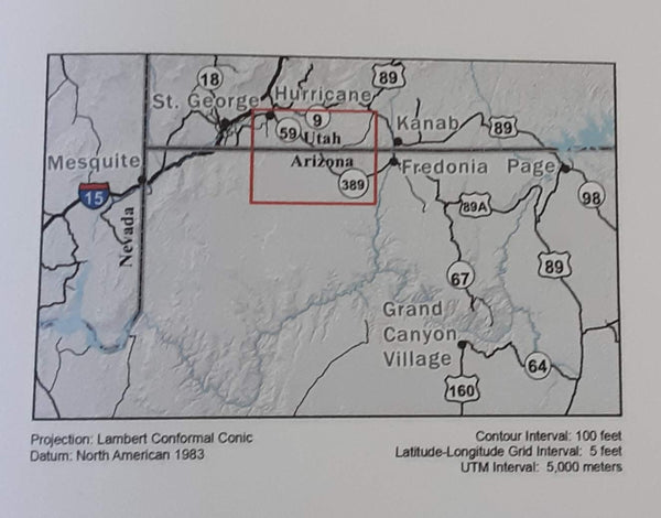 Colorado City Arizona Utah Strip Area Map - Wide World Maps & MORE!