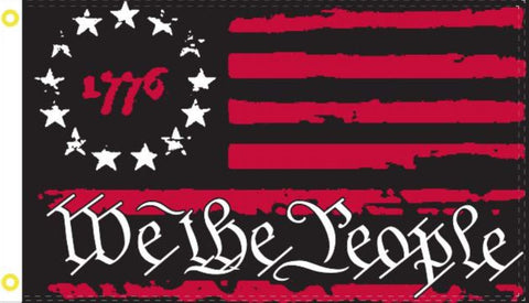 1776 Patriot Red We the People Betsy Ross Flag Rough Tex 100D 5'×3' Flag - Wide World Maps & MORE!