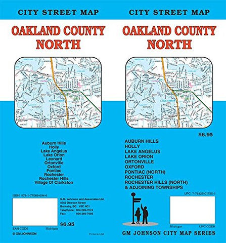 North Oakland County, Michigan Street Map - Wide World Maps & MORE! - Book - Wide World Maps & MORE! - Wide World Maps & MORE!
